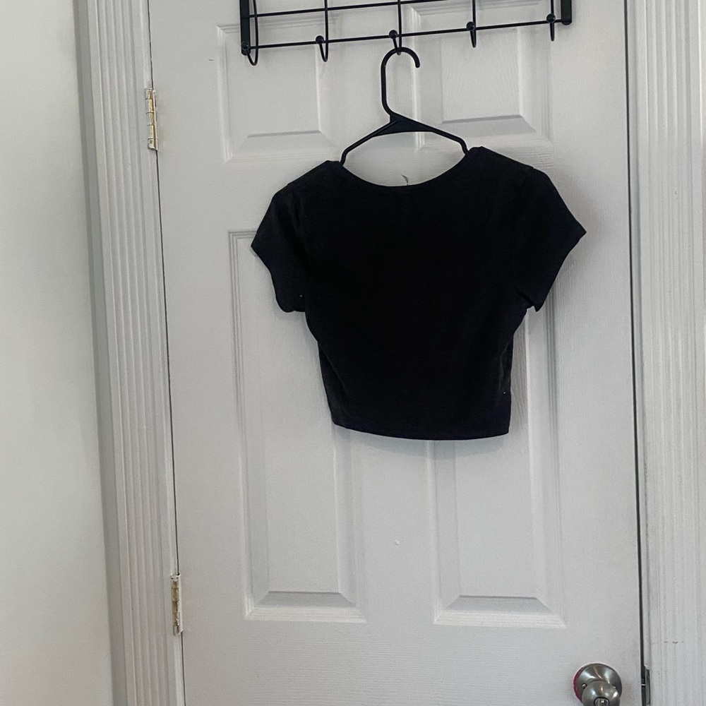 Grey Crop Top